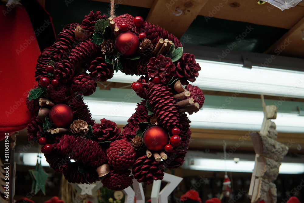 Naklejka premium Decoraciones de navidad