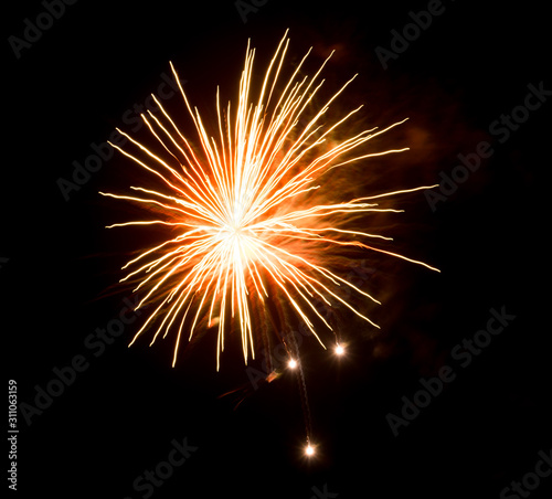 Beautiful Firework in the sky  celebration and new year concept