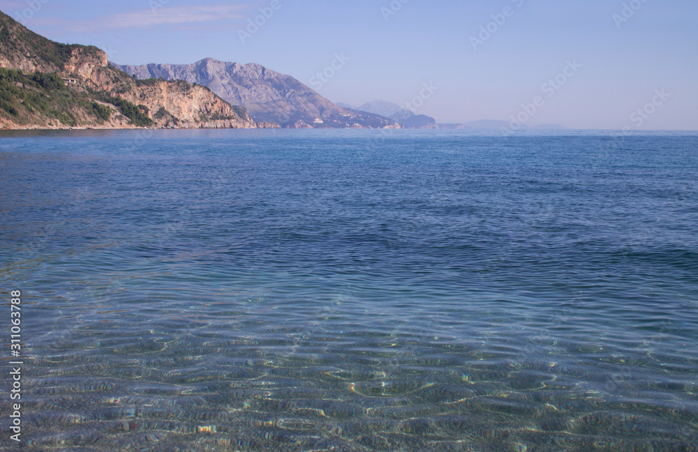 Beautiful seascape. Mediterranean coast.