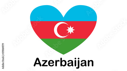 Flag of Azerbaijan. illustration. The color and size of the original. Free Download Flag of Azerbaijan. illustration. The color and size of the original. - GFXLoad