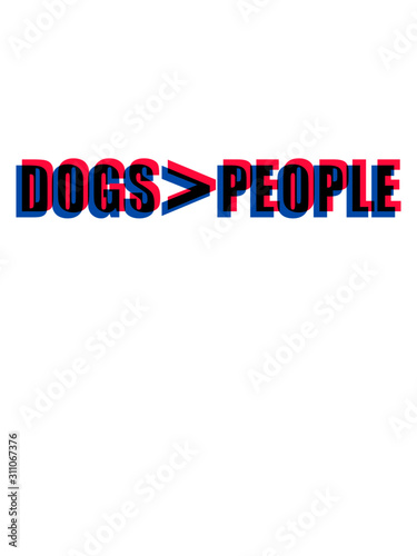 3D Hunde Liebe familie spruc