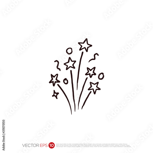 Pictograph of Star for template logo  icon  and identity vector designs.