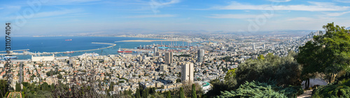 Panorama of Haifa from Mount Carmel.