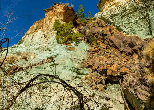 Charcos Azules mountains and rocks Gran Canaria Spain