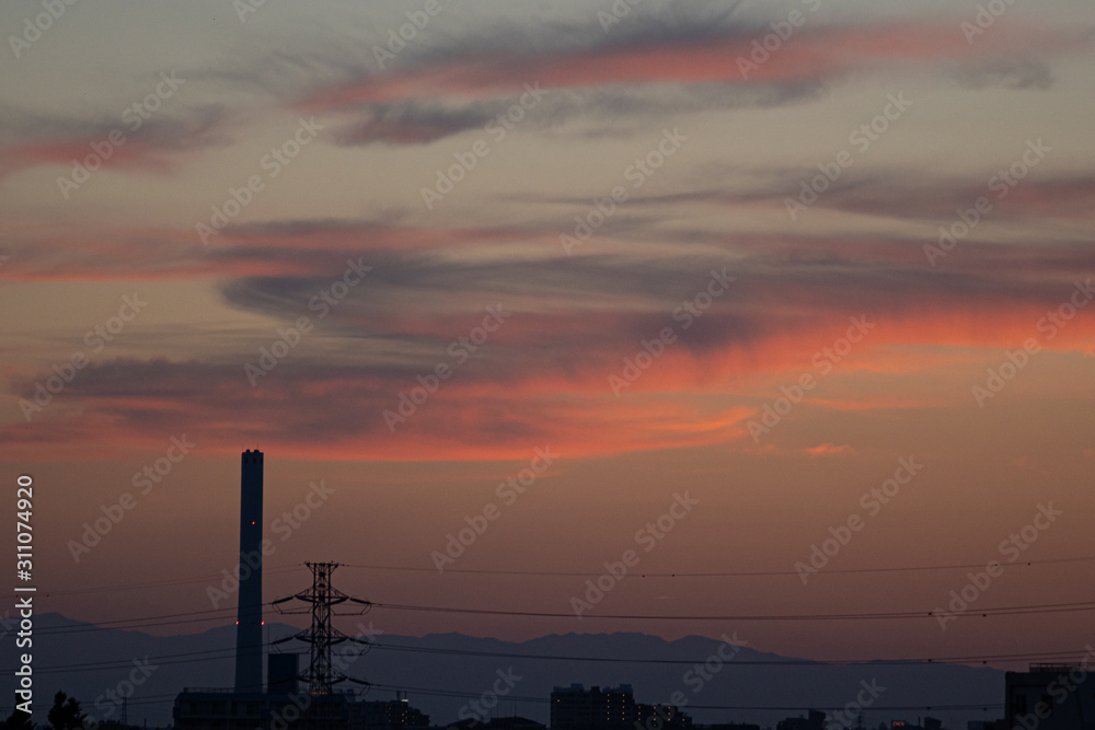 Naklejka premium 夕焼け