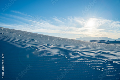 The sand dunes of White Sands New Meixco. photo