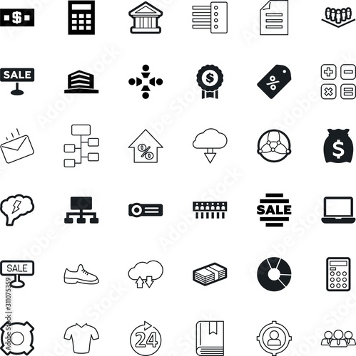 business vector icon set such as: curve, mark, growth, shoe, maths, email, brainstorm, footwear, seo, woman, abstract, blouse, up, residential, document, businessman, hand, shoes, touch, clothing