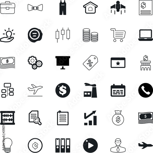 business vector icon set such as: board, month, favorite, pc, features, grow, bow, allowed, creativity, certified, documents, mobile, checkout, curve, statistic, audit, text, square, catalog