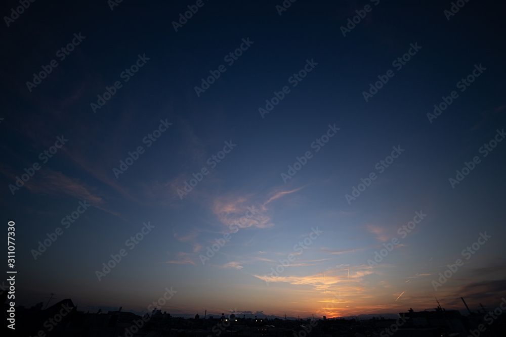 夕方 夕方