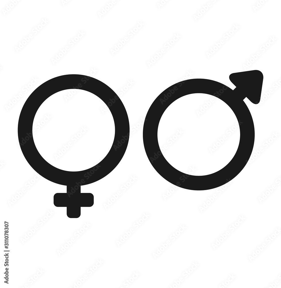 Vector icon of gender on EPS 10 on a white background used for graphic and web design eps Vector icon of gender on EPS 10 on a white background used for graphic and web design eps
