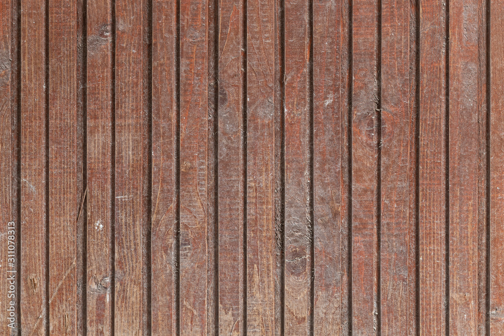 Old Weathered Brown Wooden Planks - obrazy, fototapety, plakaty 