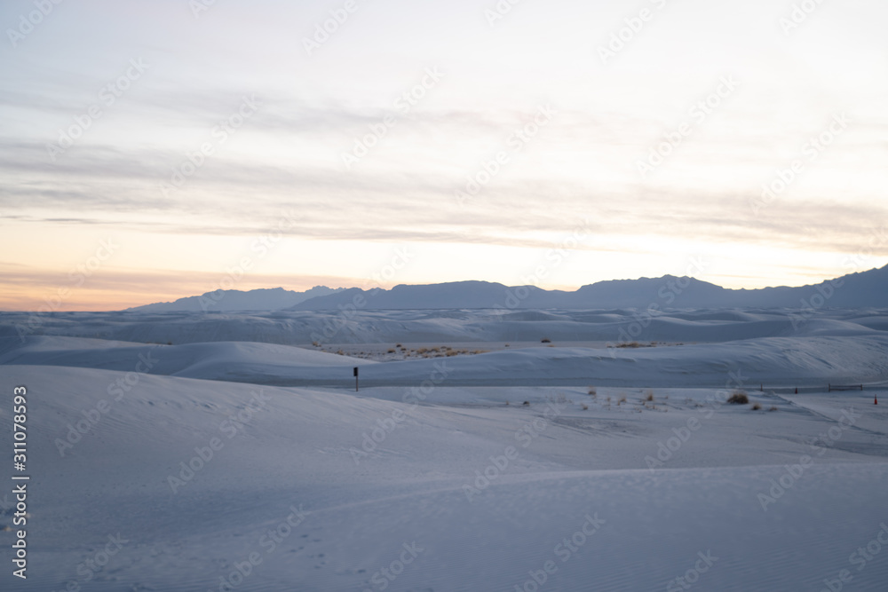 The dunes of White Sands New Mexico.