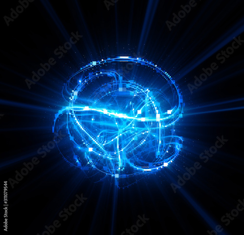 фотографія 3D Atom icon