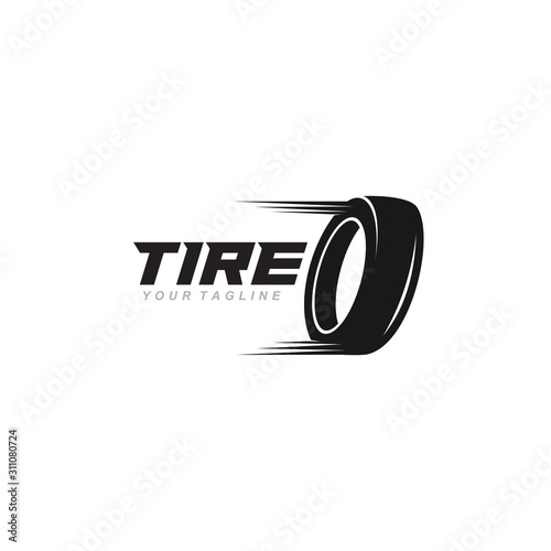 car tire vector icon design template