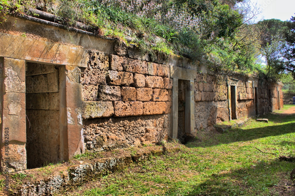 Etruscan necropolis of Cerveteri, Italy Etruscan necropolis of Cerveteri, Italy