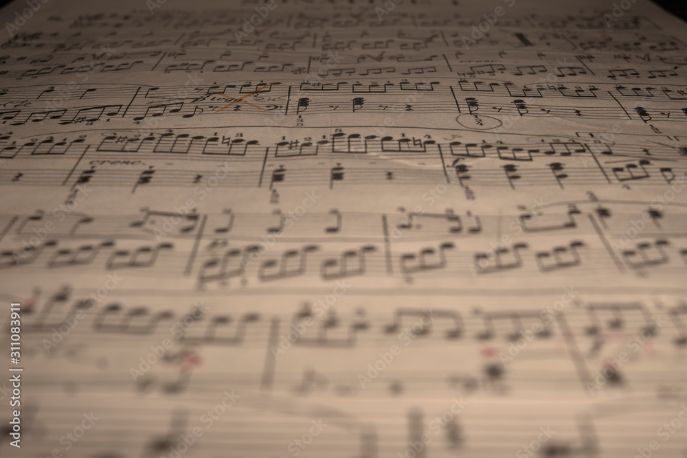 sheet of music sheet of music