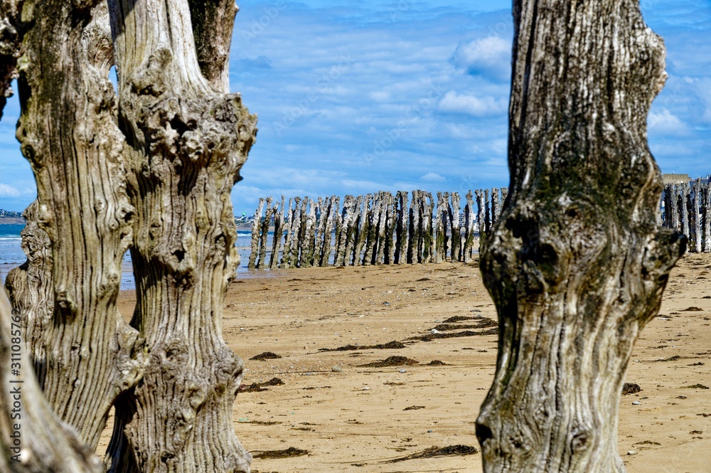Brise-lames, Saint-Malo, Plage du Sillon, Ile-et-Vilaine, Bretagne, France Brise-lames, Saint-Malo, Plage du Sillon, Ile-et-Vilaine, Bretagne, France