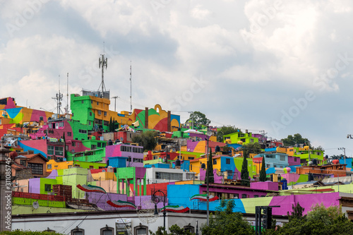 Toluca center coloured houses