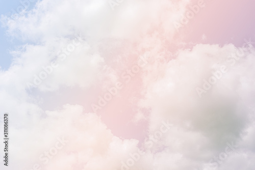 Fototapeta Naklejka Na Ścianę i Meble -  Texture and detail of beautiful pastel clouds and sky