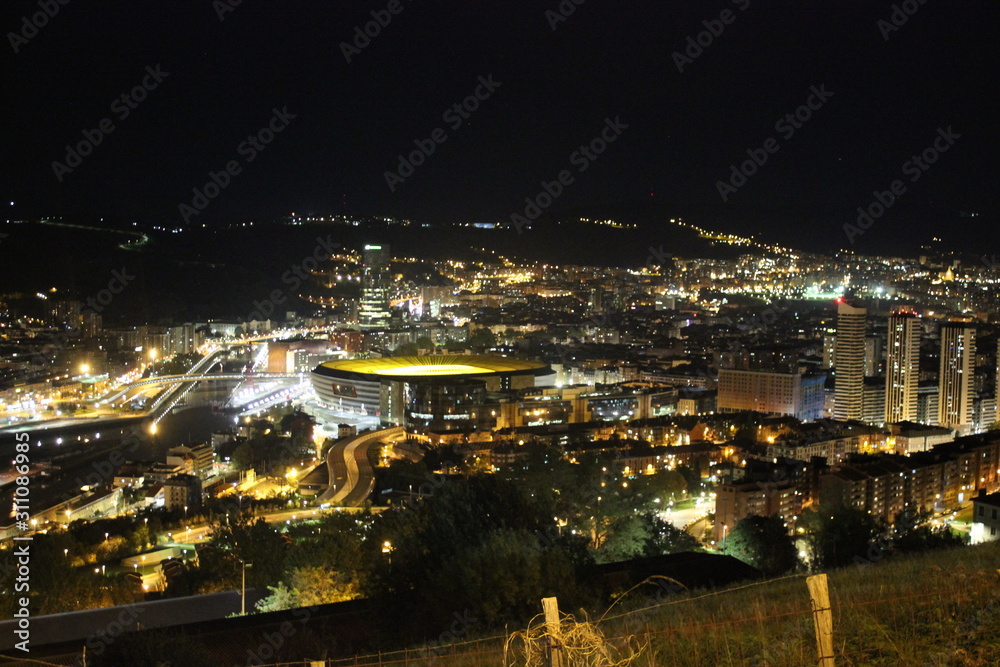 Bilbao night view