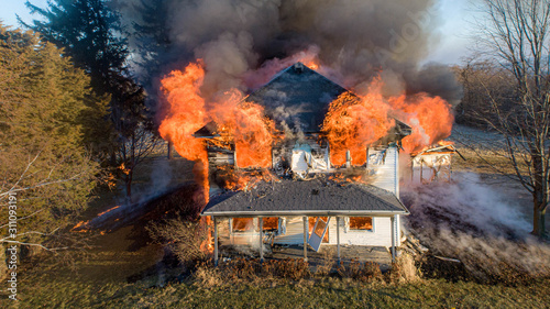 House on Fire Controlled Burn