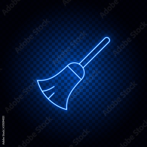 baby, sleep, moon neon icon. Blue neon vector icon