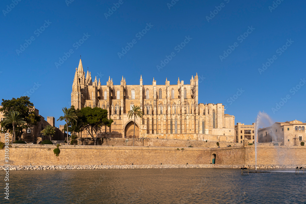 La Seu, the gothic medieval cathedral of Palma de Mallorca, Spain
