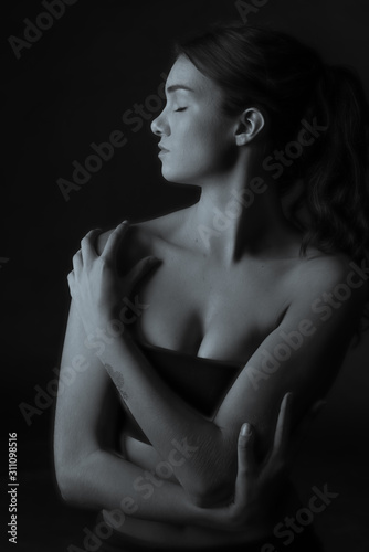 Caucasian brunette Model