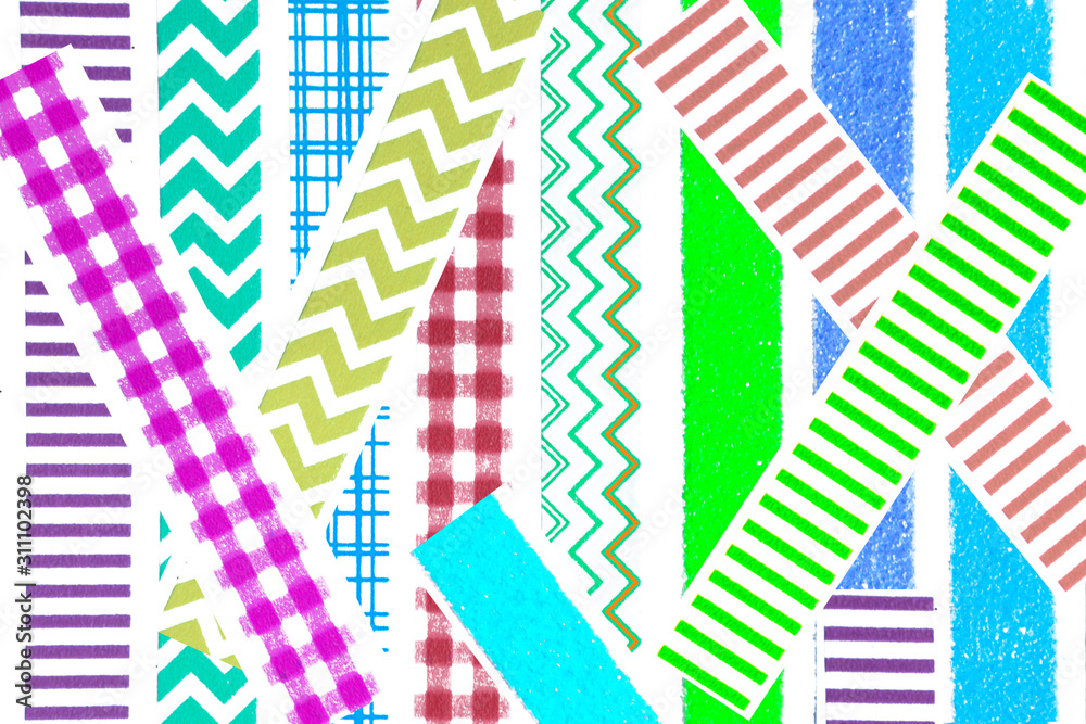 Fototapeta premium zigzag chevron check pattern background 