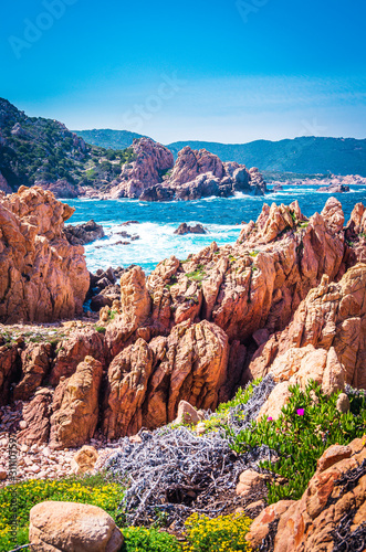 the italian island sardinia in mediterranean sea