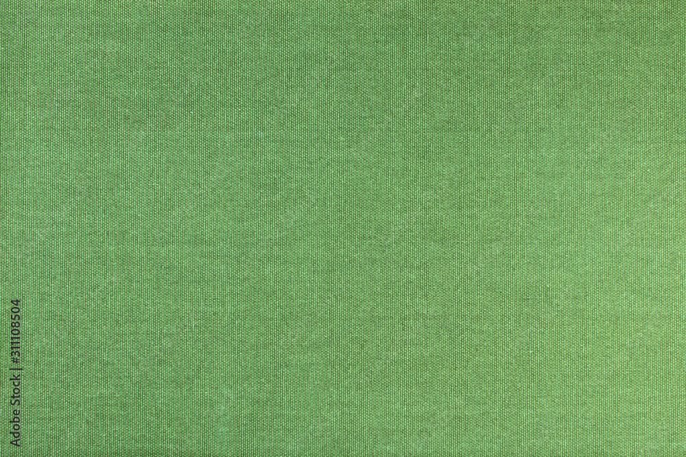 Fototapeta premium Emerald, green, yellow texture. Cotton, canvas, fabric.