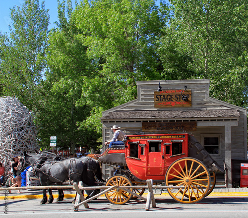 Stagecoach in Jackson Hole, Wyoming