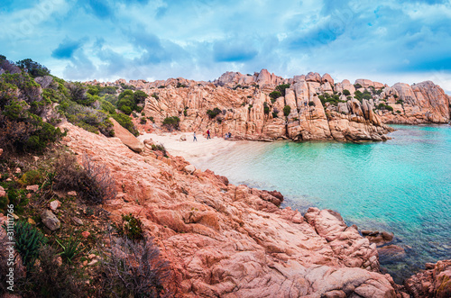 Beach of Cala Coticcio in Caprera island, Sardinia, Italy photo