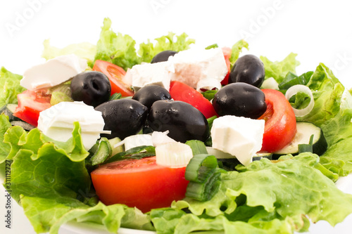 Fresh Delicious Salad with Olives