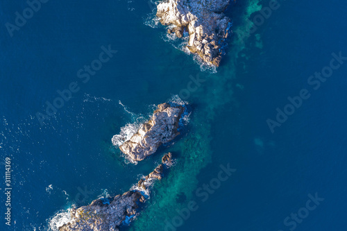 Vista cenital de mar Adriatico © iPonzito