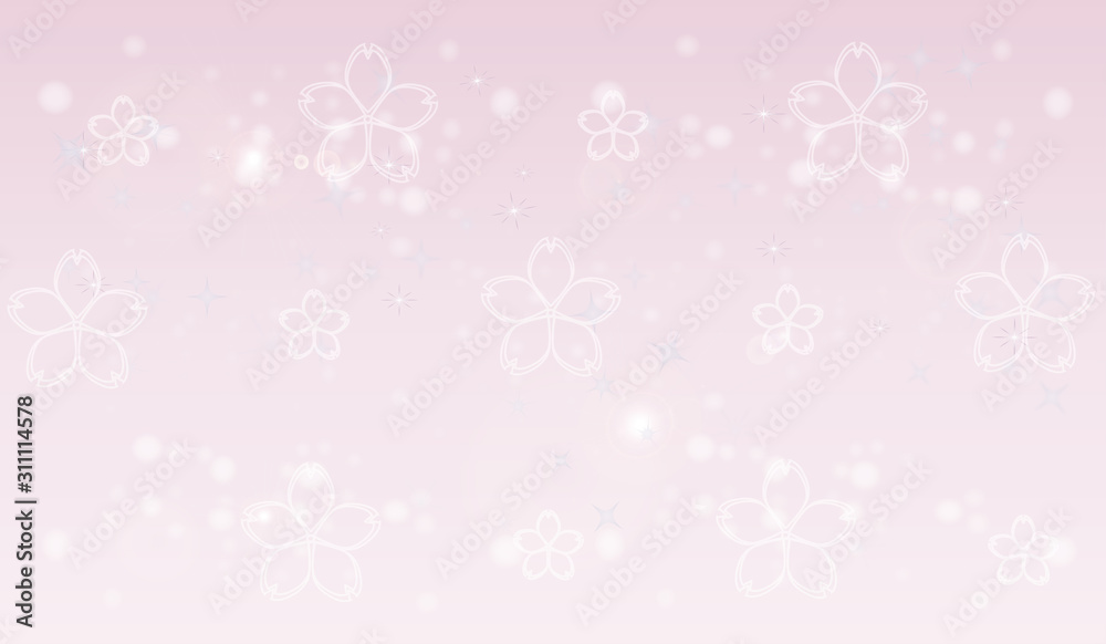 桜の花のピンク背景素材