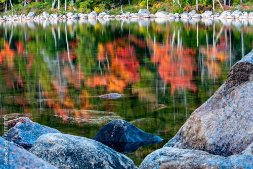 Obraz na plátně Acadia National Park in Fall