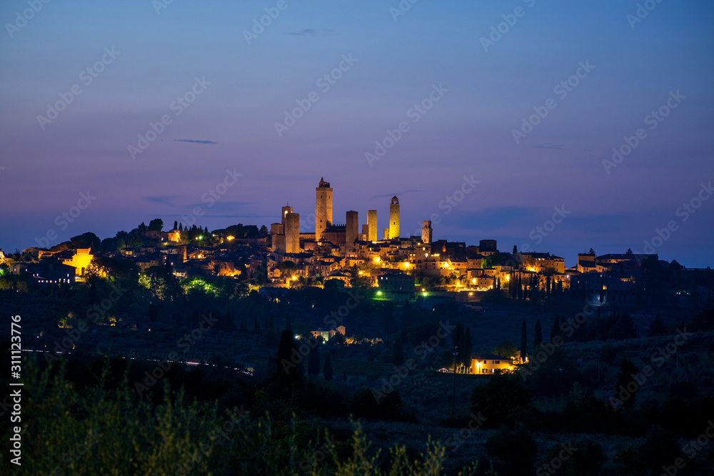 San Gimignano, Toskana, Italien