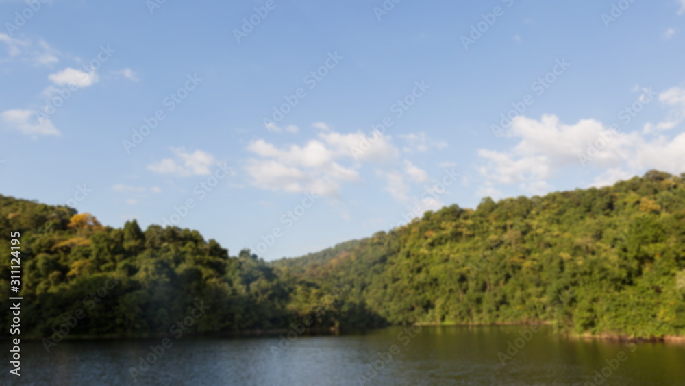 Fototapeta premium lake in the forest