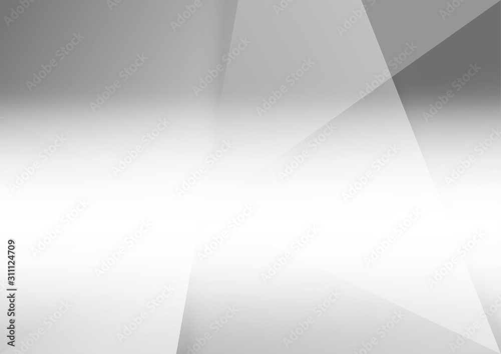 White and grey background. Corporate technology modern design. Pattern style geometric. Abstract modern background used about technology or product presentation backdrop. Vector illustration.