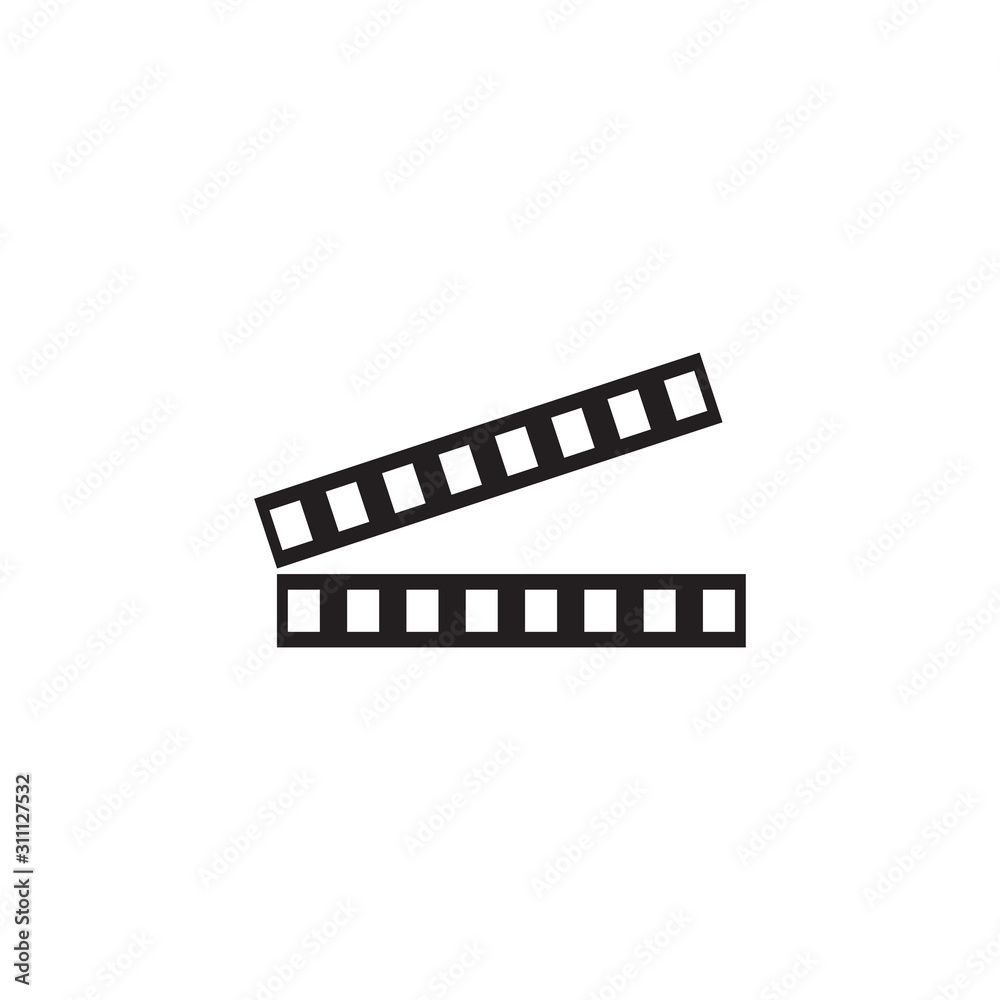 Film or movie maker company logo design vector template