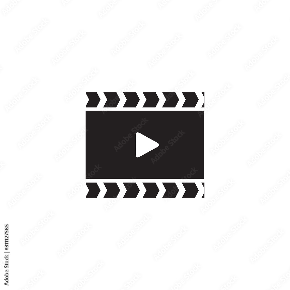 Film or movie maker company logo design vector template