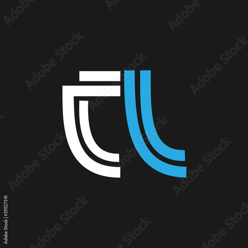 Free Download Line logo creative initial cl for business or company vector eps 10 - GFXLoad