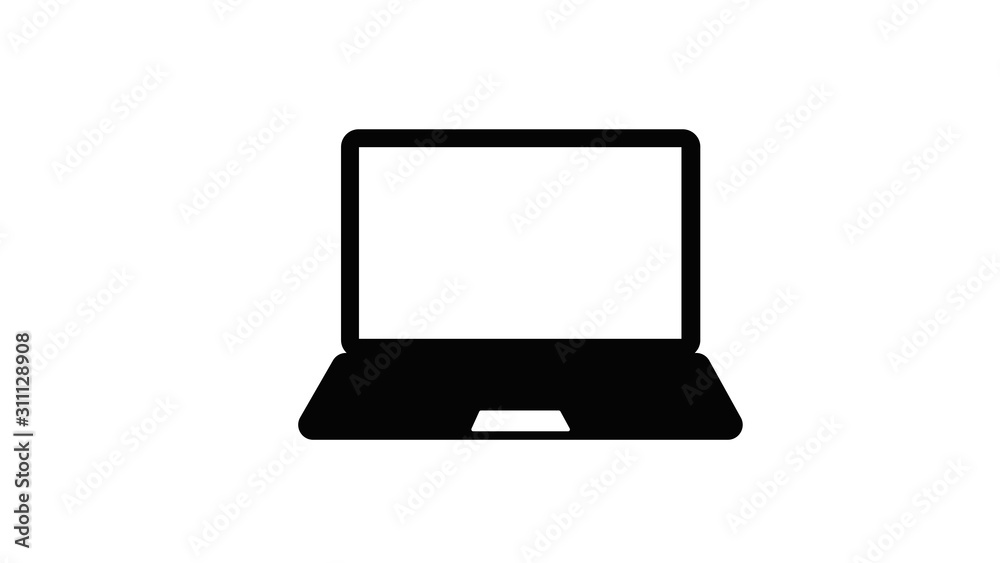 laptop icon. sign design Stock-Illustration | Adobe Stock