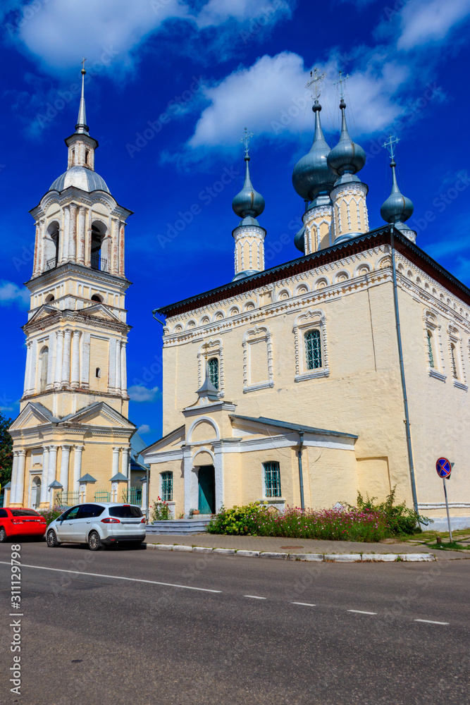 Smolensk church in Suzdal, Russia. Golden ring of Russia