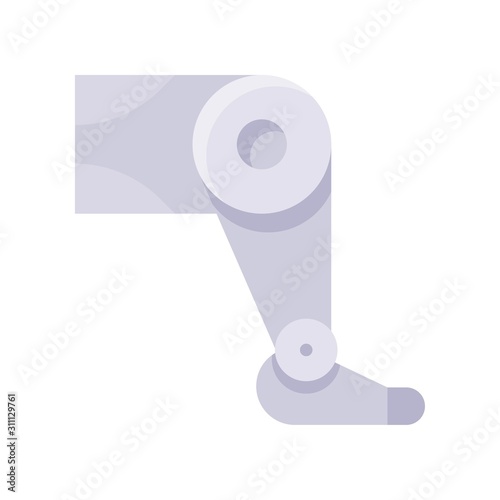 Artificial leg vector, Artificial related flat design icon