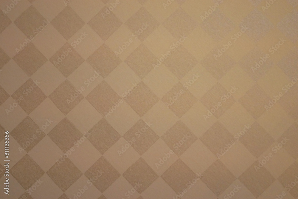 Fototapeta premium 金屏風、斜めのチェック