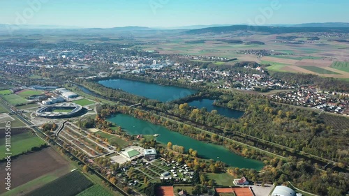 I take some aerial shots with my quadcoper in 4K from a recreation facility in my hometown St.Pölten - Austria photo