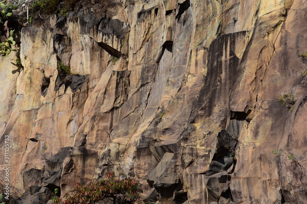 Beautiful stone cliff