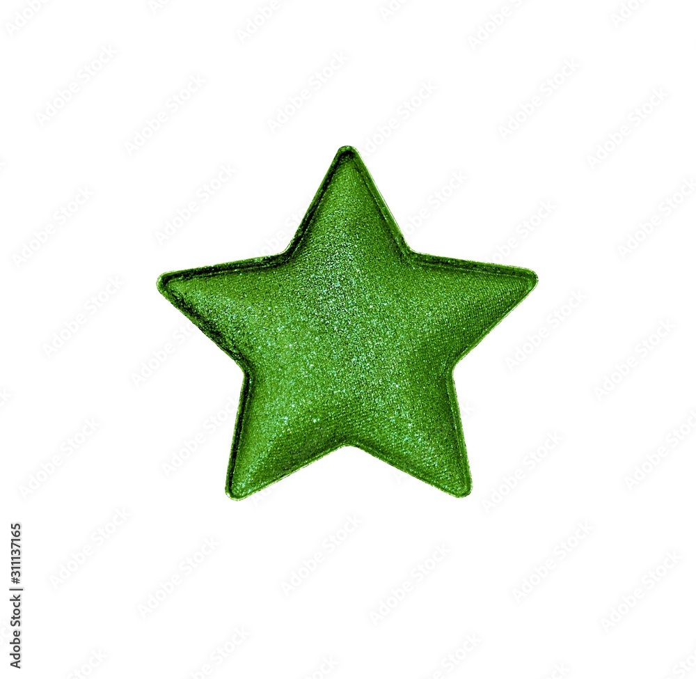 glittered star shape eye-shadow on white background glittered star shape eye-shadow on white background